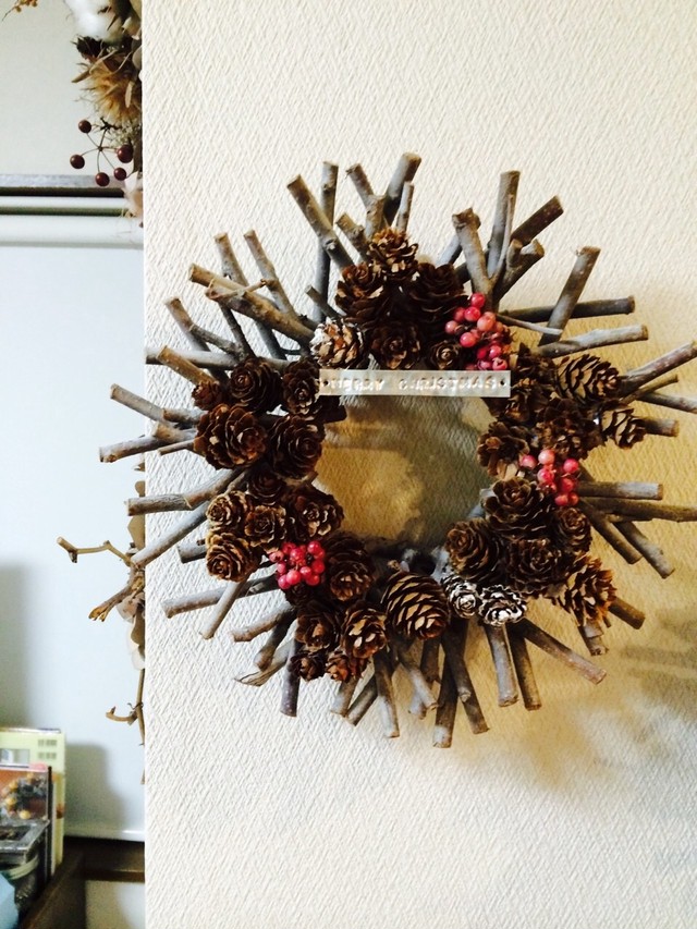 松ぼっくりのクリスマスリース Hiroko Wreath Shop