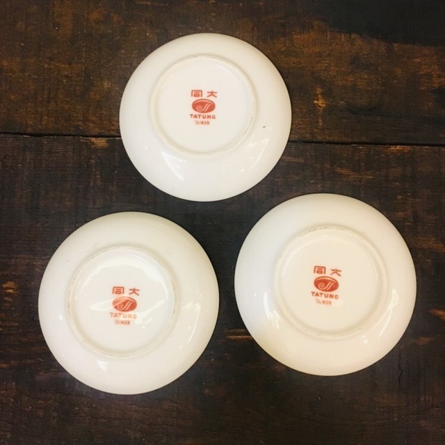 小鹿廚房 台湾大同食器 梅中華 醤油小皿 小鹿百貨