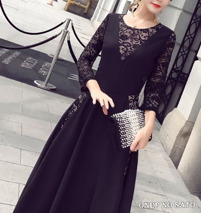 パーティードレス エレガンス ワンピース ドレス レース ファッション セクシー 結婚式 ドレス お呼ばれ 二次会 Jm3001 Dress No Sato