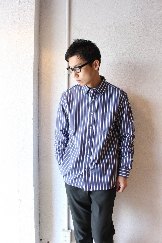 Manual Alphabet マニュアル アルファベット Typewriter Stripe Shirts タイプライター ストライプシャツ Terrace