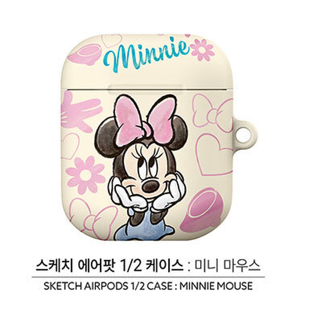 ディズニー Disney Airpods エアポッズ イヤホンケース スケッチ イラスト 手描き風 ミッキー ミニー Zoom Disney Airpods Hanholic Jp Iphoneケース スマホアクセサリー 輸入雑貨