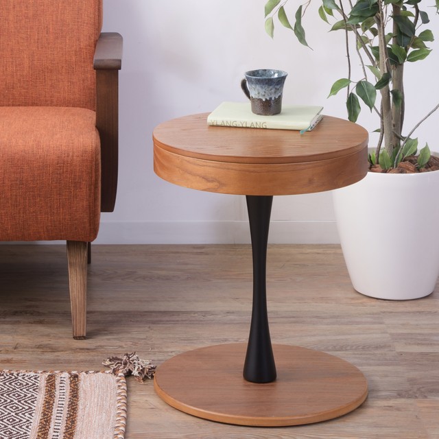 Wood Side Table / 北欧スタイル 収納付サイドテーブル