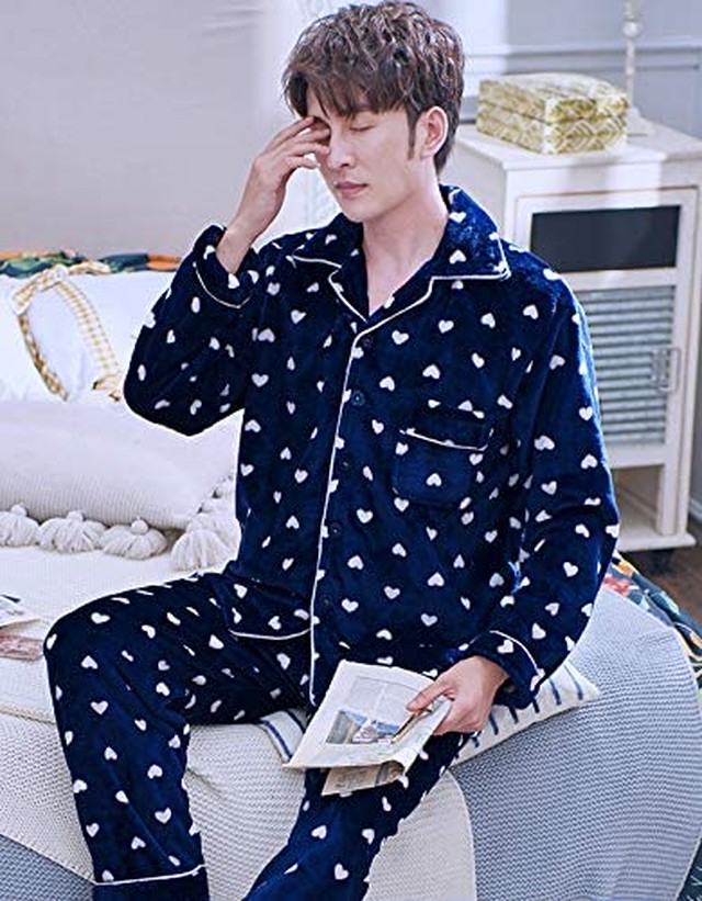 Jpcs 部屋着 前開き パジャマ レディース ふわもこ 上下セット ルームウェア もこもこ ペア パジャマ カップル パジャマ ペアルック 寝間着 秋冬ルームウェア お揃い ハート フランネル パジャマ Az Japan Classic Store