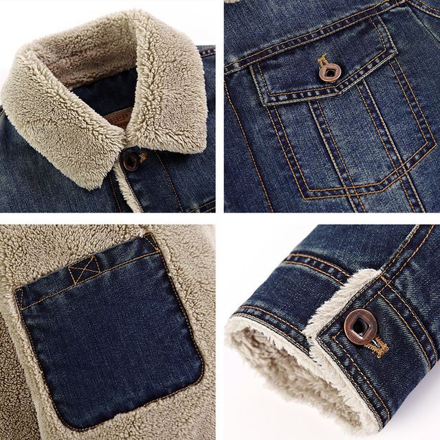 予約販売 デニムジャケット アウター 裏ボア ショート丈 メンズ ネイビー ブラック ブルー 防寒 お洒落 カジュアル ベーシック 秋冬 暖かい 大きいサイズ L Xl 2xl 3xl 4xl 5xl 6xl 7xl Favoriteselect