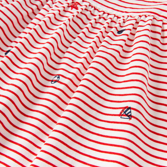 Dave Bella マリンボーダー イラストデザインセーラーワンピース Mini Closet