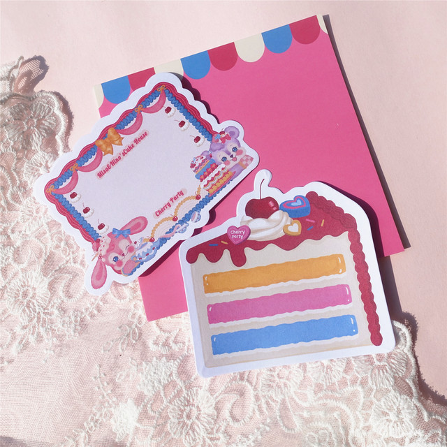 再販 Ol132 Oldloli Cherry Party ダイカットメモ用紙 紙素材 全5種セット Cherish365 Zakka