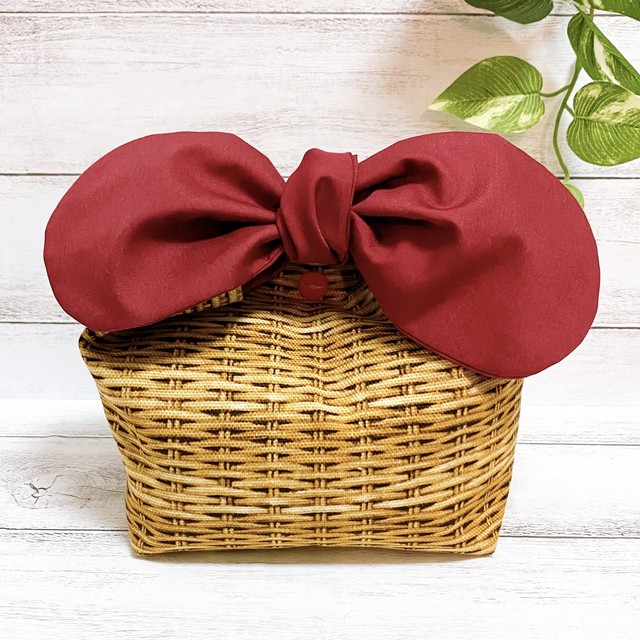 お弁当袋 リボン カゴ Dress Up