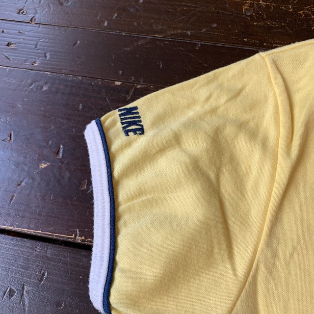 70s Nike リンガーtee ナイキ アメリカ製 イエロー 70年代 Mサイズ Desert Snow Chiba