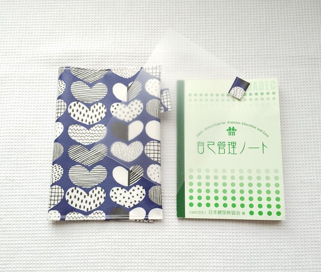 自己管理ノート用カバー ハート ハンドメイドshop Ku