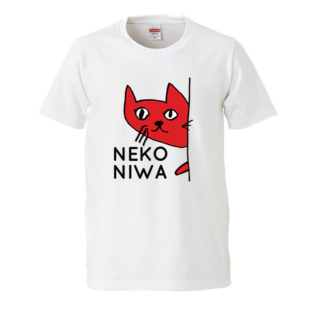 【猫庭Tシャツ】レッド 全国送料無料!!