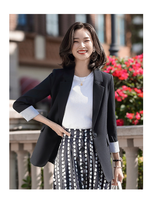 テーラードジャケット ベーシック ミディ丈 シングルボタン 通勤 レディース 春秋コーデ Ol 辛口 大人女子 カジュアル 韓国ファッション ウッディーベース1号店