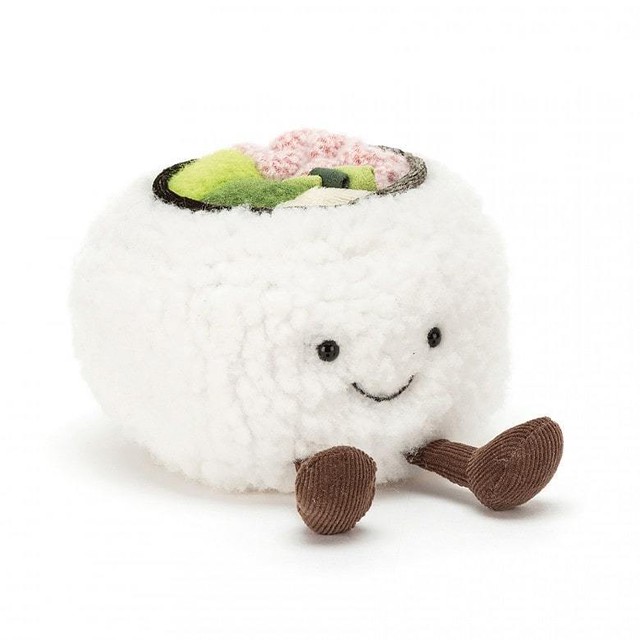 Jellycat Silly Sushi California ジェリーキャット 寿司 カルフォルニア ふわふわ ぬいぐるみ ギフト 癒し プレゼント お祝い 出産祝い 誕生日 最高級 縫いぐるみ ソフト ドール 正規代理店 輸入品 すし カリフォルニアロール ぬいぐるみ お寿司のおもちゃ Etoffe