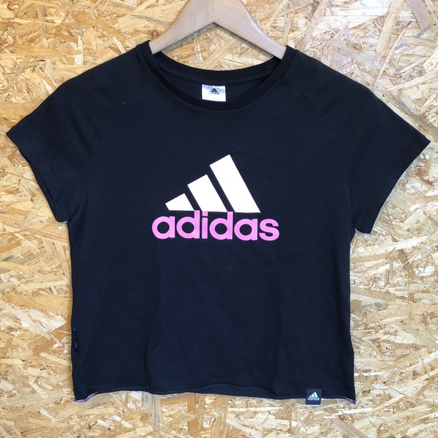 Adidas クロップドtシャツ ショート丈 古着屋tac