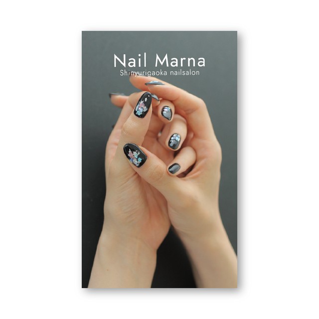 ネイルサロンプレミアム名刺 099 Nailpohtos Design