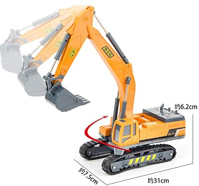 Jpcs 建設車両 7種類セット はたらく車 工事カー 作業車両 おもちゃ ショベルカー ミキサー車 ロードローラー ダンプカー トラック ブルドーザー フォークリフト タンクローリー タワークレーン 工事現場 収納箱入り 慣性 模型 モデルカー 遊び ベビー 赤ちゃん 幼児