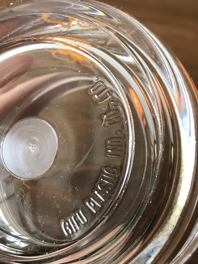 昭和レトロ リス トレビアン 花柄 オレンジ 調味料入れ 薬味入れ スプーン付き レトロポップ キッチン雑貨 当時物 Choice