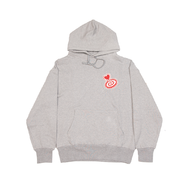 Lkcs Love Mark Big Red Hoodie Gray Lucky Charms 正規品 韓国ブランド 韓国ファッション 韓国代行 パーカー Bz1104 Bonz 韓国 ブランド 正規品のみ