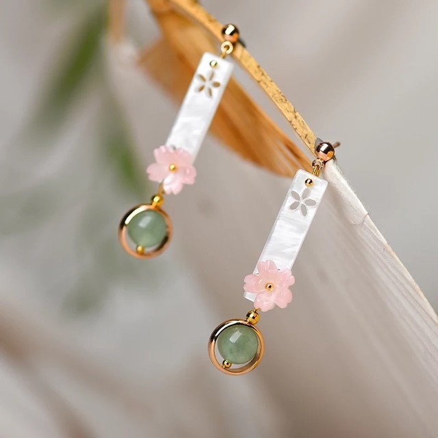 お取り寄せ商品 ピアス アクセサリー レディース 中華風 桜 春 お洒落 和風 Candy Melts