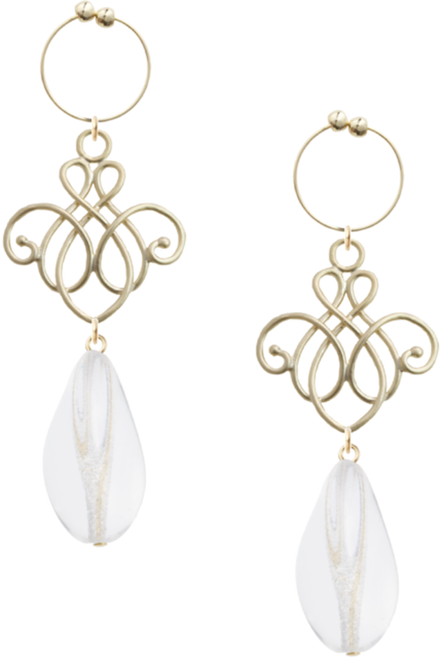 チェコヨーロピアンガラスクリスタル ピアス風リングイヤリング Puriemix チェコヨーロピアンガラスクリスタル ピアス風リングイヤリング Puriemix