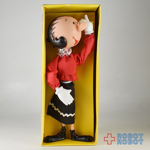 ポパイの恋人 オリーブ ソフビヘッド人形 ドール 箱入 Robotrobot