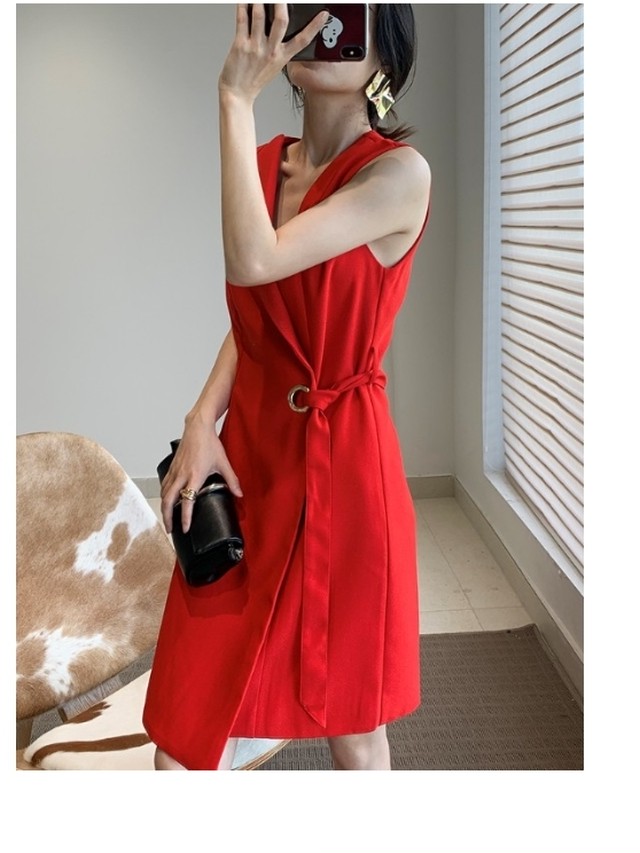 ハイウエスト ロングスカート 韓国 ファッション レディース 秋 ワンピース レディース カシュクールワンピース ノースリーブワンピース Basecamp49