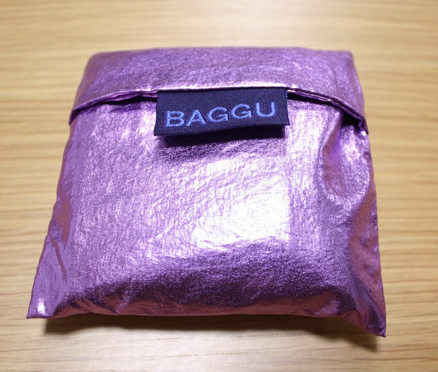 Baggu エコバッグ メタリック パープル ライラック ベイビーサイズ Hanasouvi S Tea