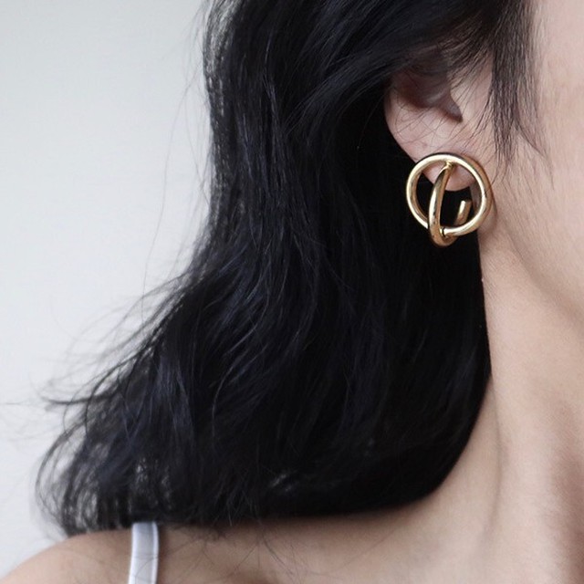 デザインフープピアス 韓国ゴールドアクセサリー通販 Redem リディム