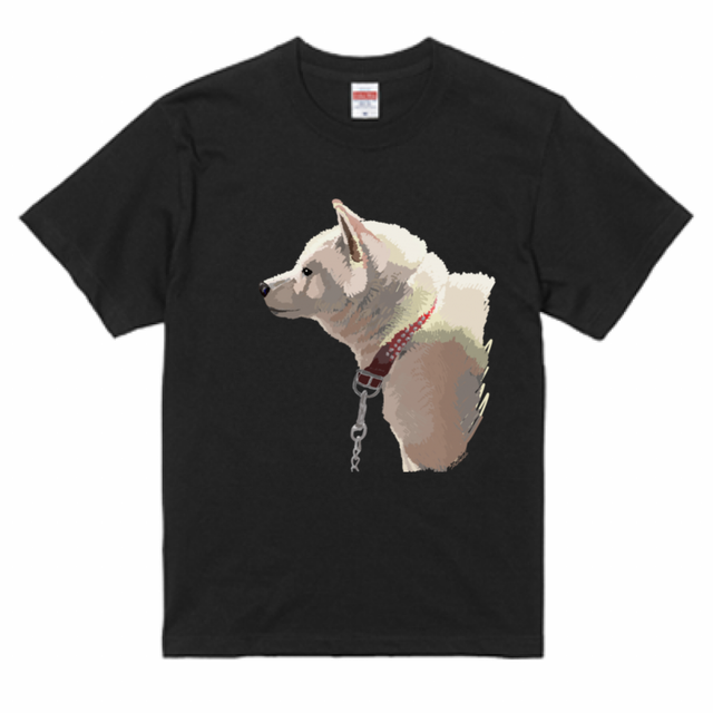 イケメン犬tシャツ 黒 Takakonne