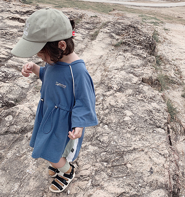 ワンピース 半袖 Tシャツ Tシャツワンピース 女の子 キッズ 子供 春夏 春 夏 新作 スポーツ スポーティー ドルマンスリーブ ゆったり コットン 綿 韓国 韓国子供服 可愛い おしゃれ アウトドア 旅行 フェス キャンプ プレゼント ギフト お揃い 双子 コーデ 双子コーデ お