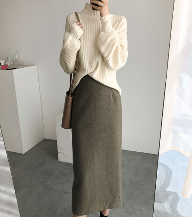 ニット レディース 冬 コーデ 人気 ニットレディース 秋 厚手 着こなし おすすめ おしゃれ 大きいサイズ オフィス 大人 可愛い かわいい 韓国 カジュアル 通販 定番 安い 流行 ハイネック タートルネック 2349 Sayurio レディースアパレル ファッション プチプラ