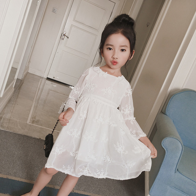 Mmn 送料無料 韓国風子供服 真っ白ドレス 韓国風子供服 子ども服 女の子 キッズ用 Mmn Kids