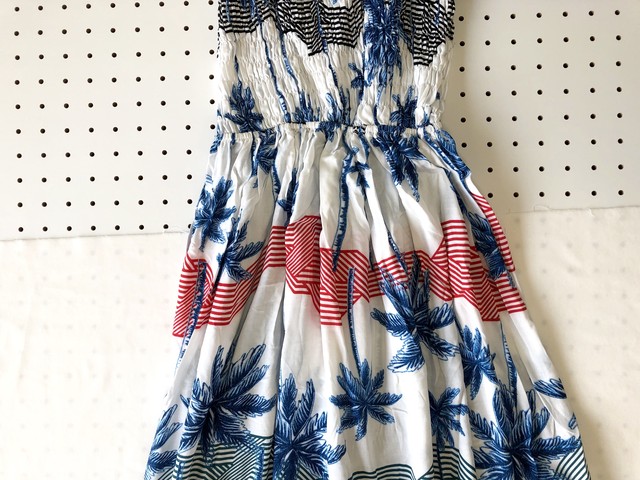 2way ヤシの木柄 カラフル ワンピース スカート Chang Dek