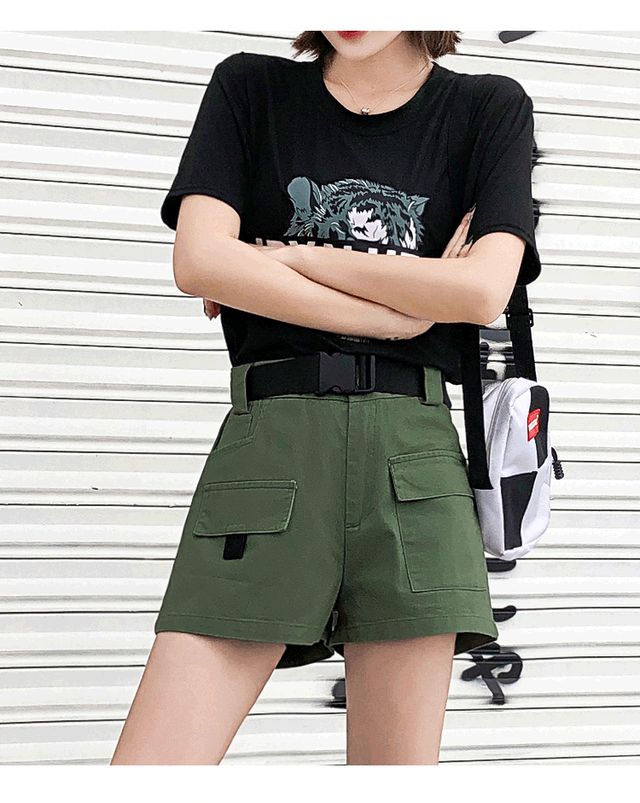 女子 高校生 の 人気 韓国 ファッション ゆったり ポケット パンツ ボトムス 75shops
