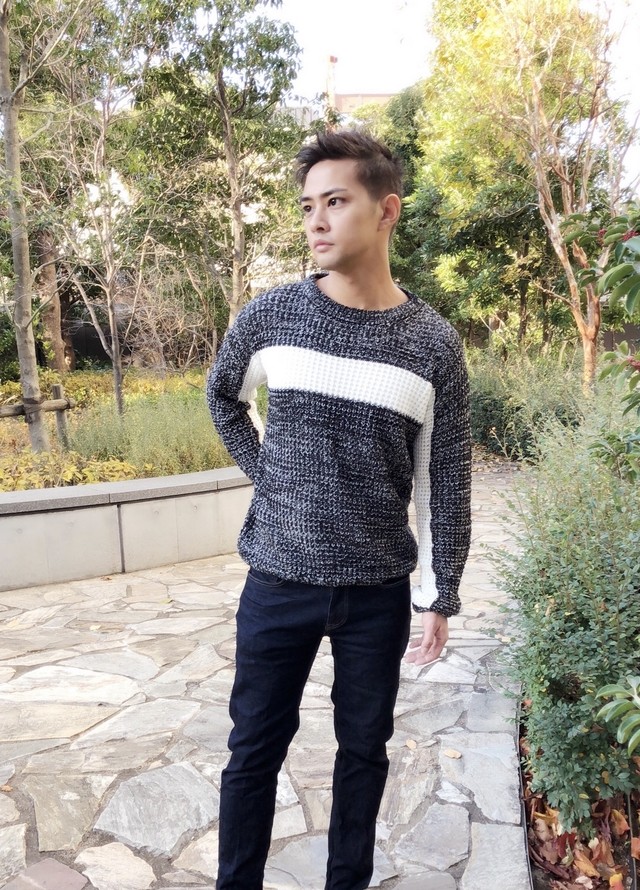 バイカラーニット メンズアパレルセレクトショップ Claro