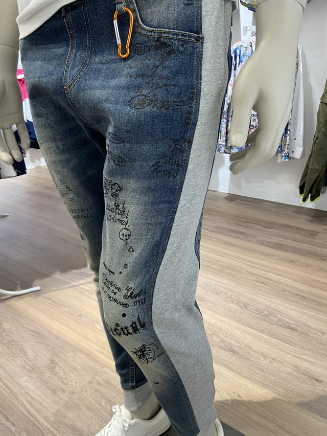 Desigualデシグアルデニムジョガーパンツ メンズ Quick Desigual