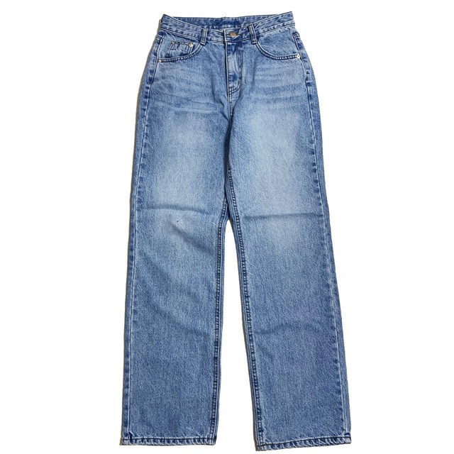 【Crudely Hommes】Drew's Straight Washed Denim