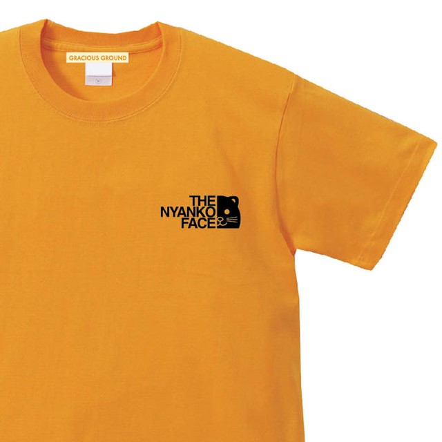 ザニャンコフェイス ワンポイントロゴ Tシャツ 半袖 ブランド パロディ メンズ レディース Tシャツ通販のgracious Ground