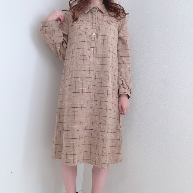 レトロチェックワンピース Selectshop Miri