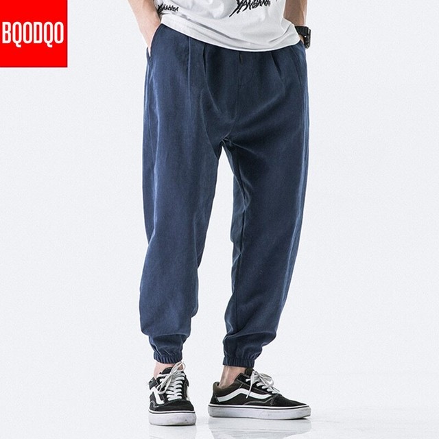 カーキオータムハーレムパンツメンズヒップホップコットンアーミージョガーバギーズボンese Streetwear Harajuk Knit Sweatpants ストリート 秋物 Bqodqo Official Stor Efect