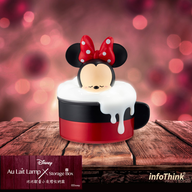 Infothink Disney 小物入れ ランプ Au Lait Lamp X Storage Box ディズニー Disney ミニーマウス Minnie Mouse Ial 100 Minnie E Qualia イークオリア