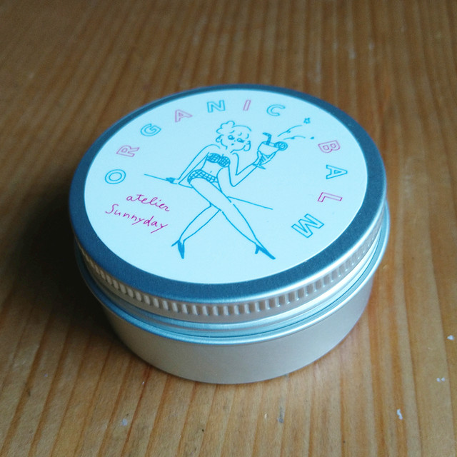 Organic Balm 3 シアバター ホホバオイル配合 ミヤタチカ Atelier Sunny Day オリジナルイラスト缶 Sunnyday Online Shop