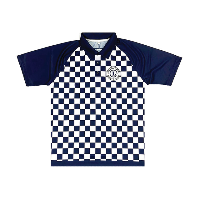 【MEN】ポロシャツ CHECKER NAVY(送料無料)