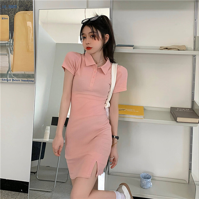 無条件 特別価格 ワンピース ポロシャツ スポーティー タイト ミニ丈 半袖 早者勝ち Www Iacymperu Org