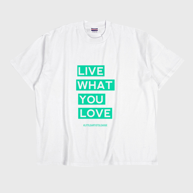 ユニセックス 送料無料 Tシャツ Live What You Love エメラルドグリーン Little Artists League Shop