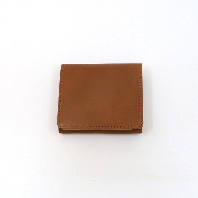 限定色 キャメル 左利き受注生産 日本最小 二つ折り財布 Minitto ブッテーロ仕様 Monova 贈り物に 自分に 日本のいいモノ