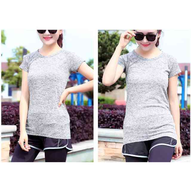 トレーニングウェア ヨガウェア レディース ジム セットアップ ジャージ 上下セット フィットネス ランニングウェア 大きいサイズ おうち時間 ナイロン 半袖 体型カバー 袖あり 二の腕カバー ゆったり 他と被らない 新作 人気 おすすめ カジュアル 有酸素運動