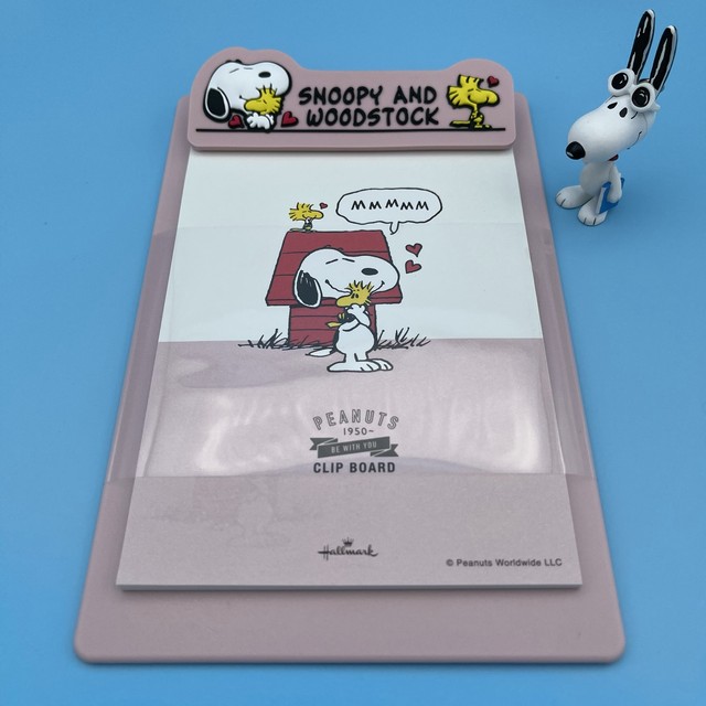 Peanuts Snoopy スヌーピー クリップボード メモ付き ピンク スヌーピーのおへや N おすぬべや