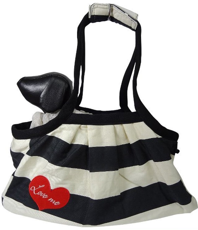 キャリーバッグ＜ボーダー×ハート＞