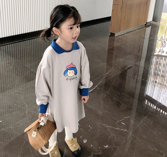 女の子 2色 Polo T Shirt Dress ワンピース おしゃれ 子供服 人気 可愛い Coolkids