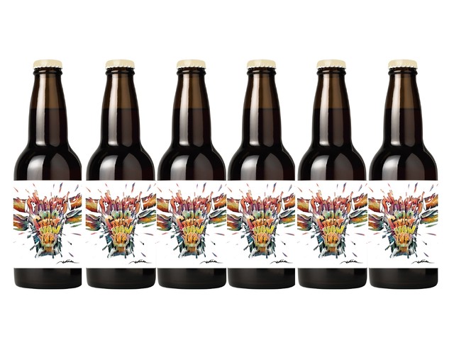 【YOKOHAMA NEWYEAR BEER(丑) ラベルビール】330ml × 6本セット -ラベルステッカー付-